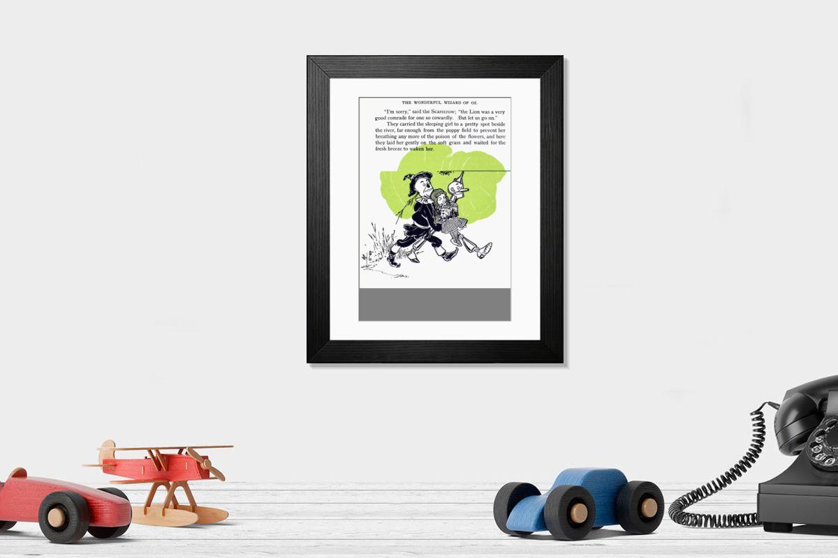 Shown hanging in a room: Modern 14"x12" (36x31cm)