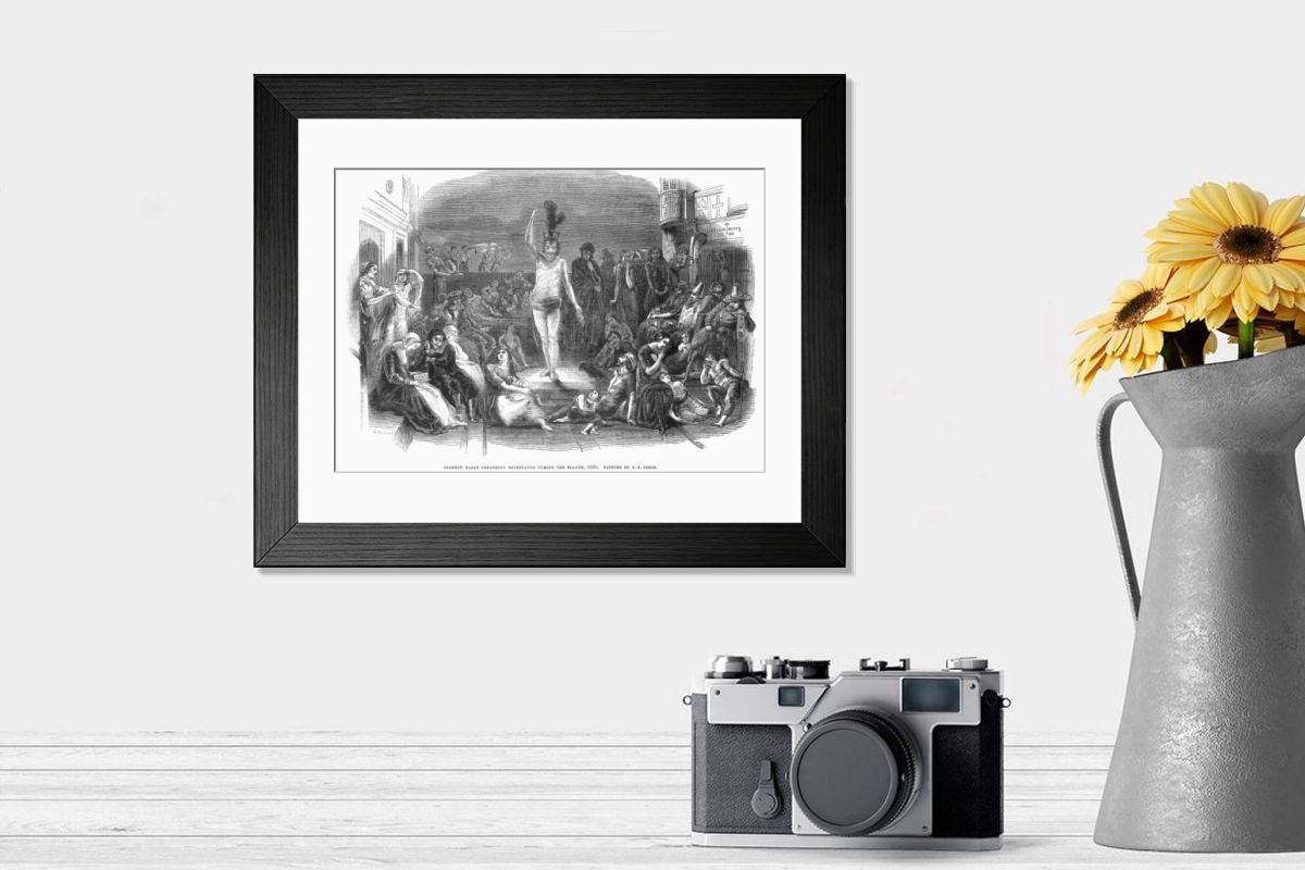 Shown hanging in a room: Modern 14"x12" (36x31cm)