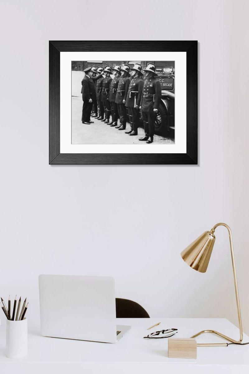 Shown hanging in a room: Modern 14"x12" (36x31cm)