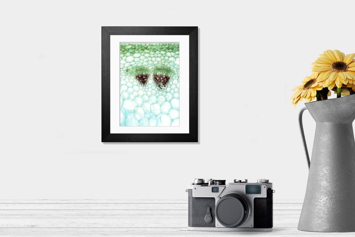 Shown hanging in a room: Modern 14"x12" (36x31cm)