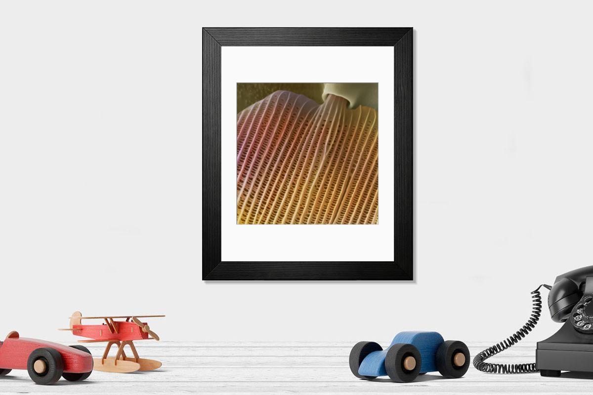Shown hanging in a room: Modern 14"x12" (36x31cm)