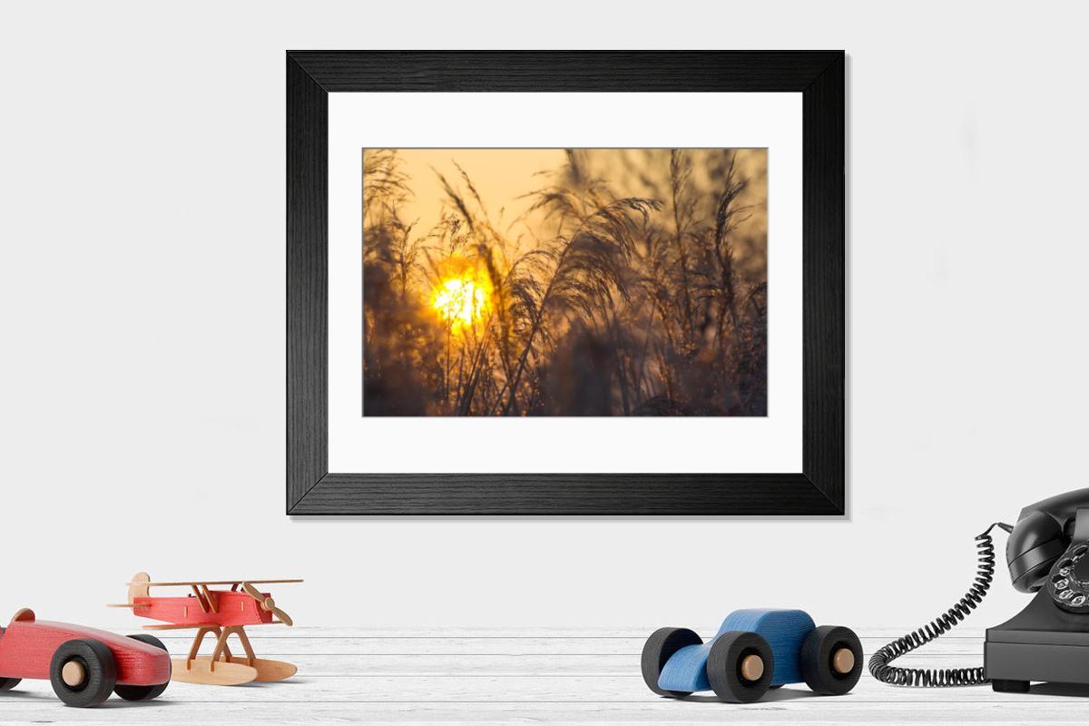 Shown hanging in a room: Modern 14"x12" (36x31cm)