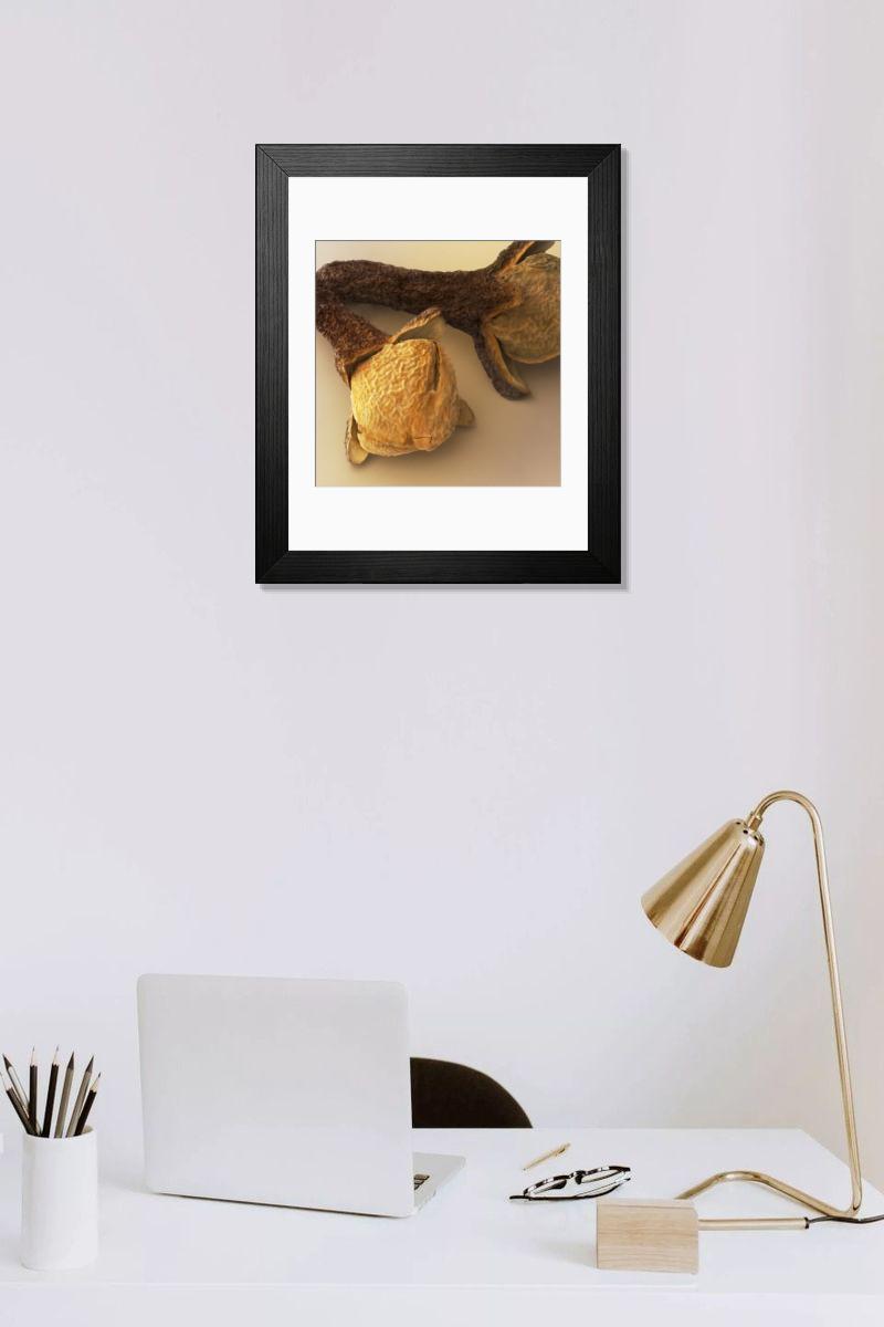 Shown hanging in a room: Modern 14"x12" (36x31cm)