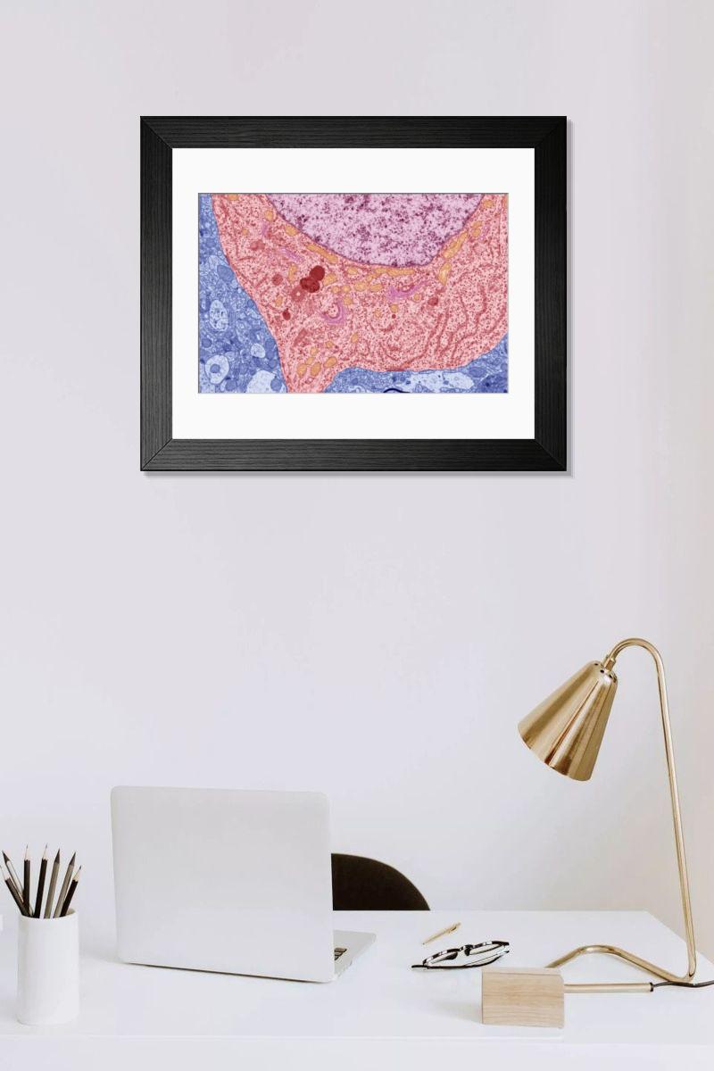 Shown hanging in a room: Modern 14"x12" (36x31cm)