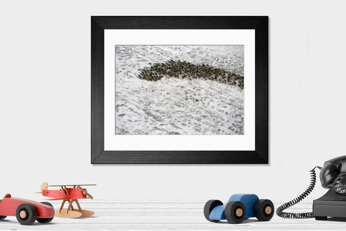 Shown hanging in a room: Modern 14"x12" (36x31cm)