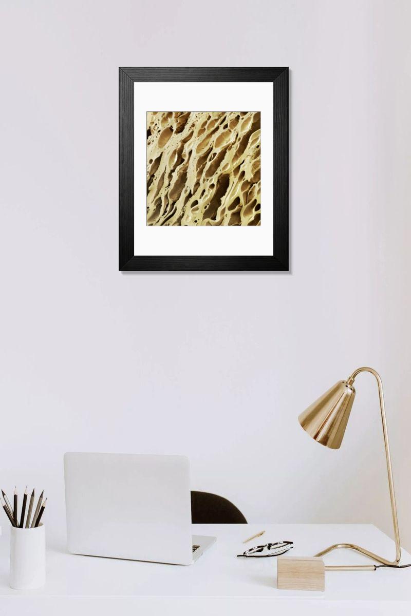 Shown hanging in a room: Modern 14"x12" (36x31cm)