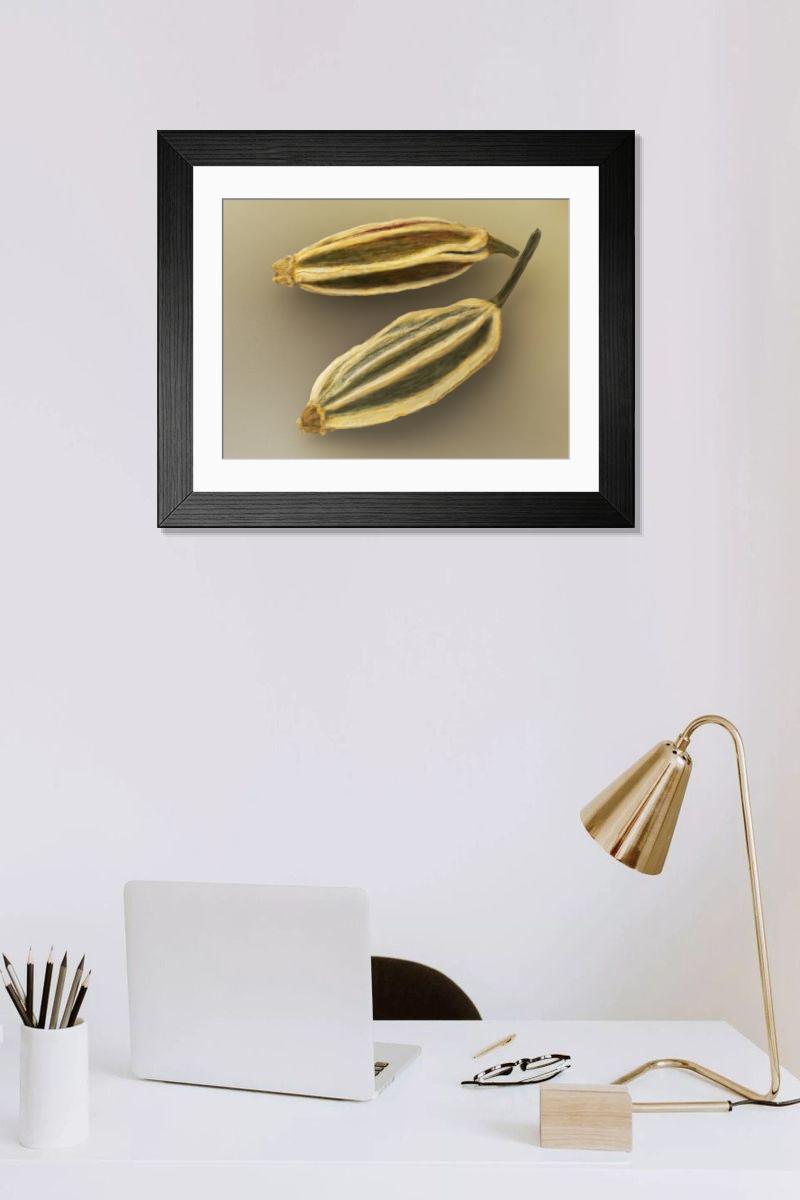 Shown hanging in a room: Modern 14"x12" (36x31cm)