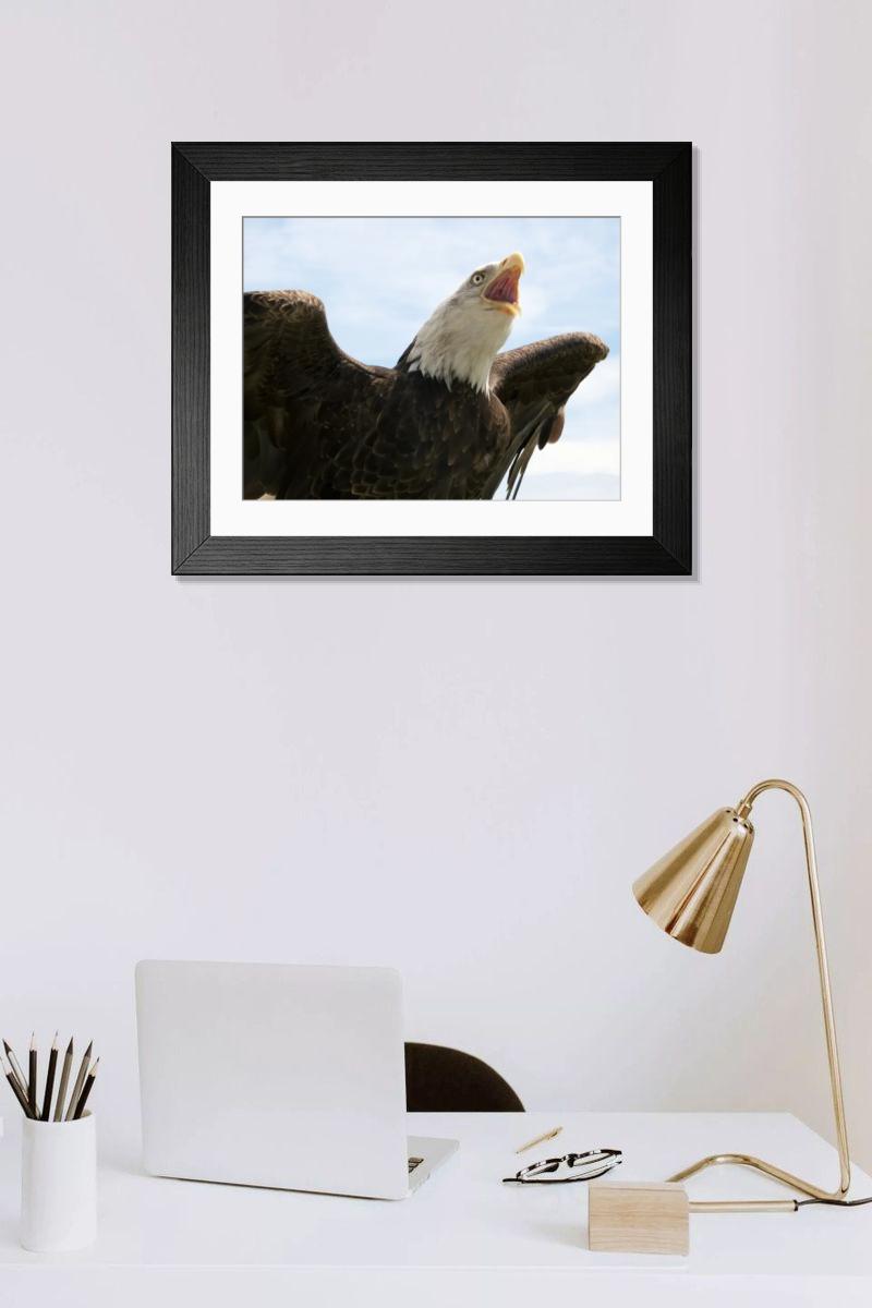 Shown hanging in a room: Modern 14"x12" (36x31cm)