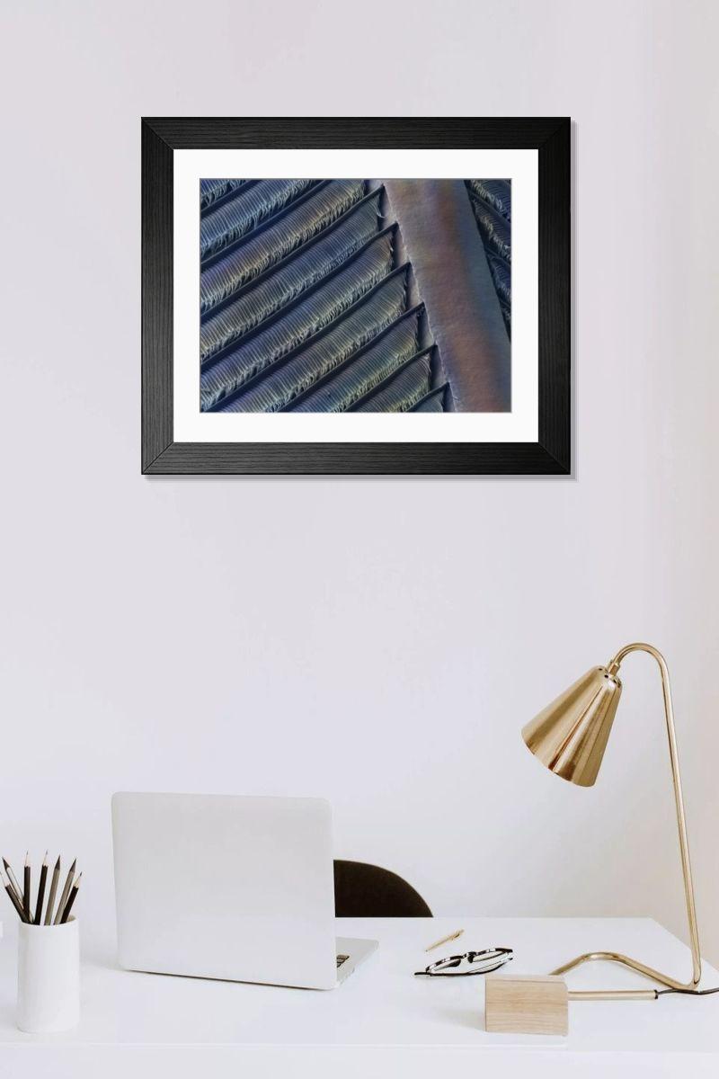 Shown hanging in a room: Modern 14"x12" (36x31cm)