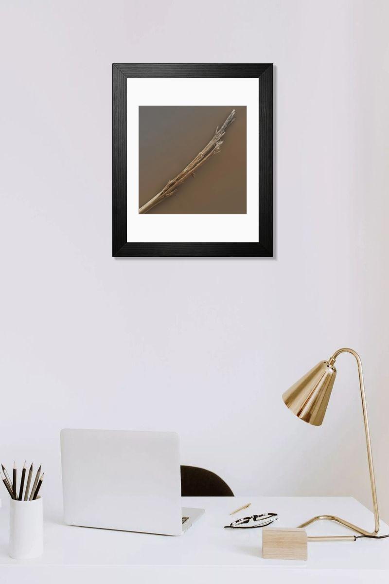 Shown hanging in a room: Modern 14"x12" (36x31cm)