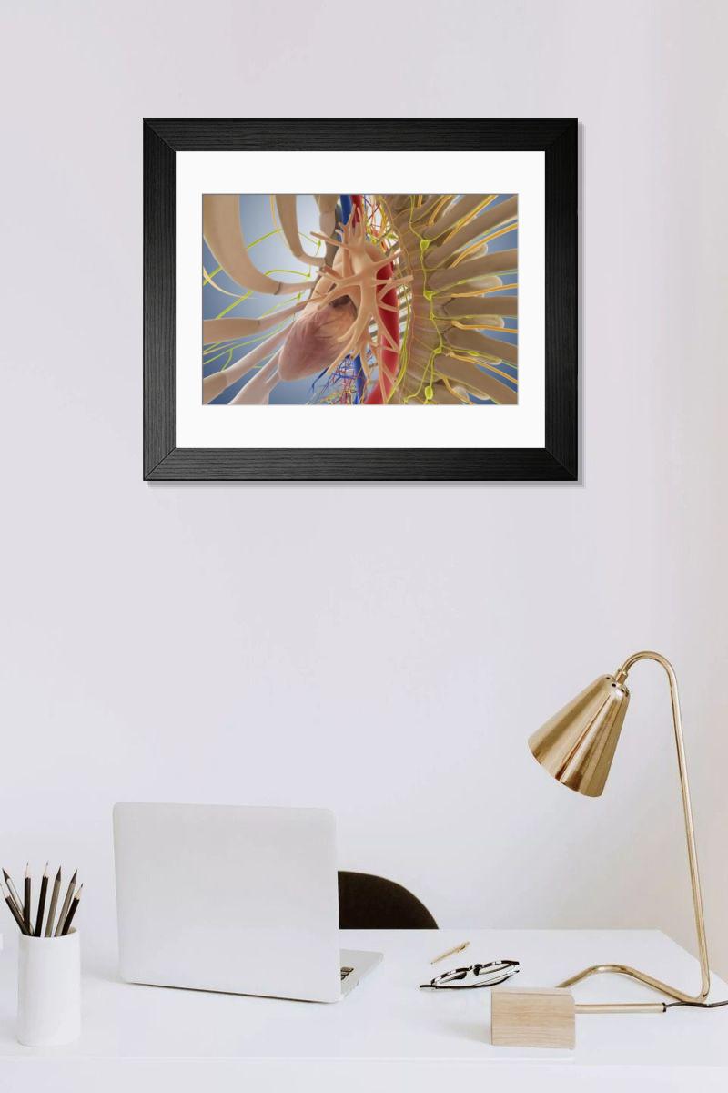 Shown hanging in a room: Modern 14"x12" (36x31cm)