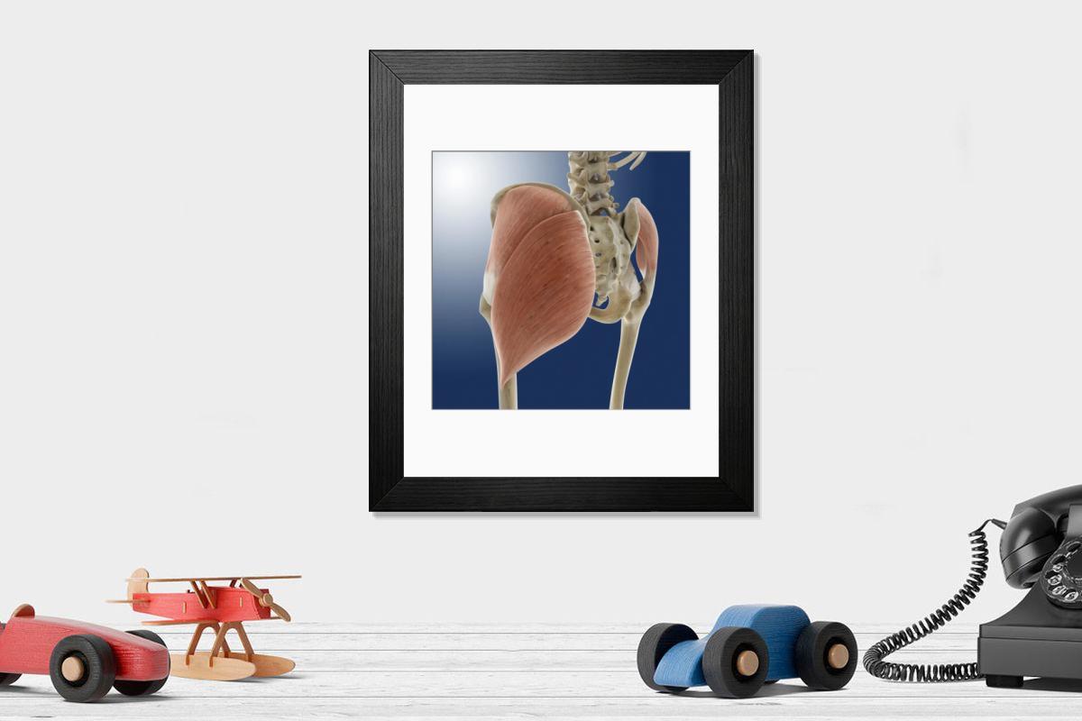Shown hanging in a room: Modern 14"x12" (36x31cm)