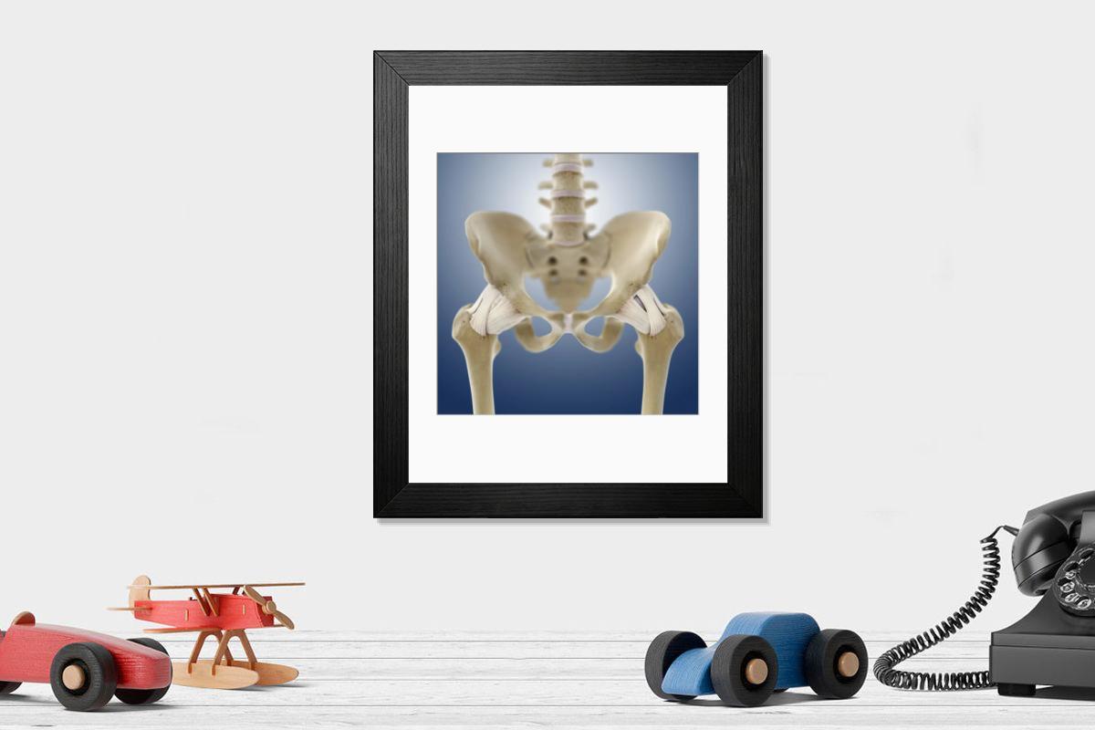 Shown hanging in a room: Modern 14"x12" (36x31cm)