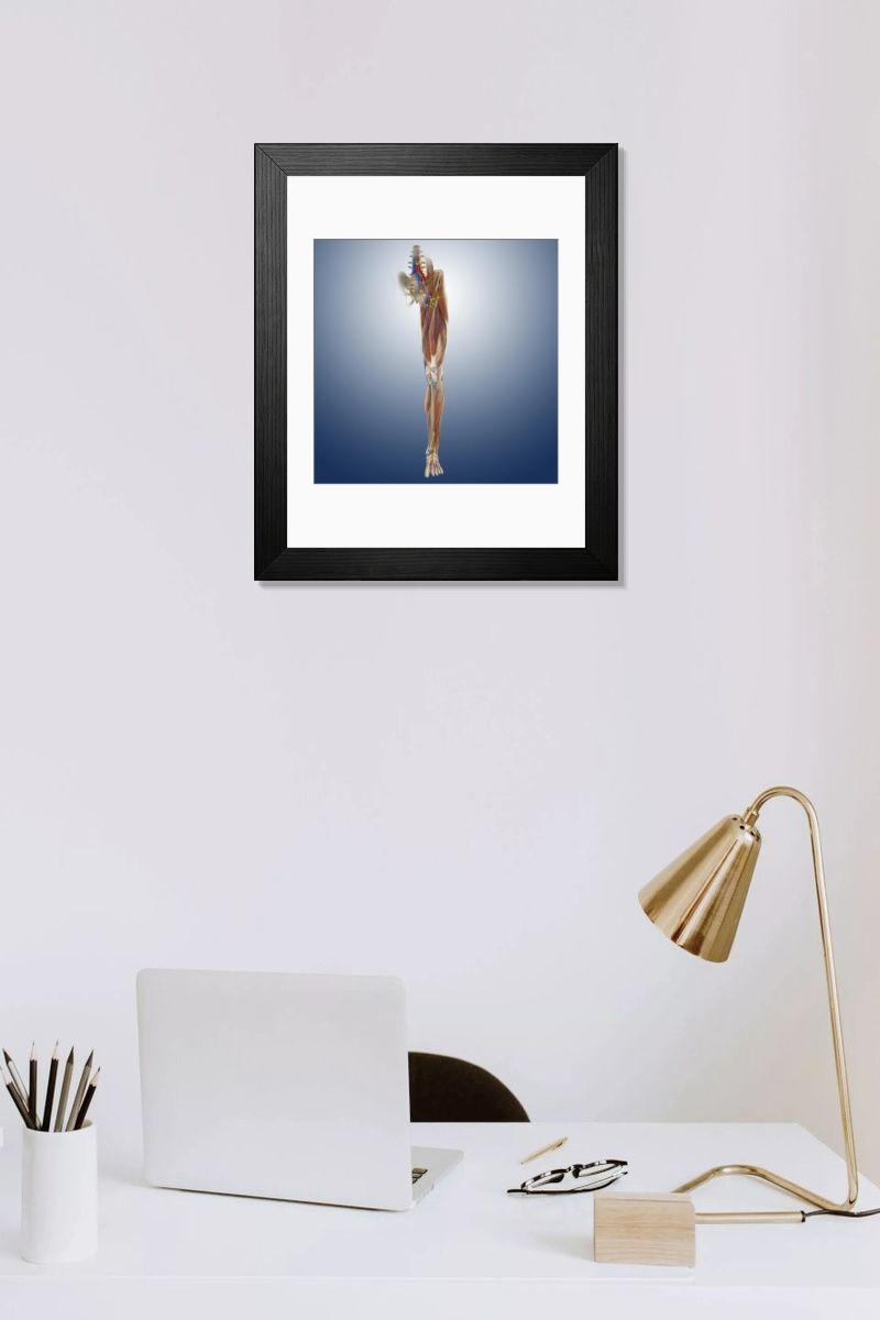 Shown hanging in a room: Modern 14"x12" (36x31cm)
