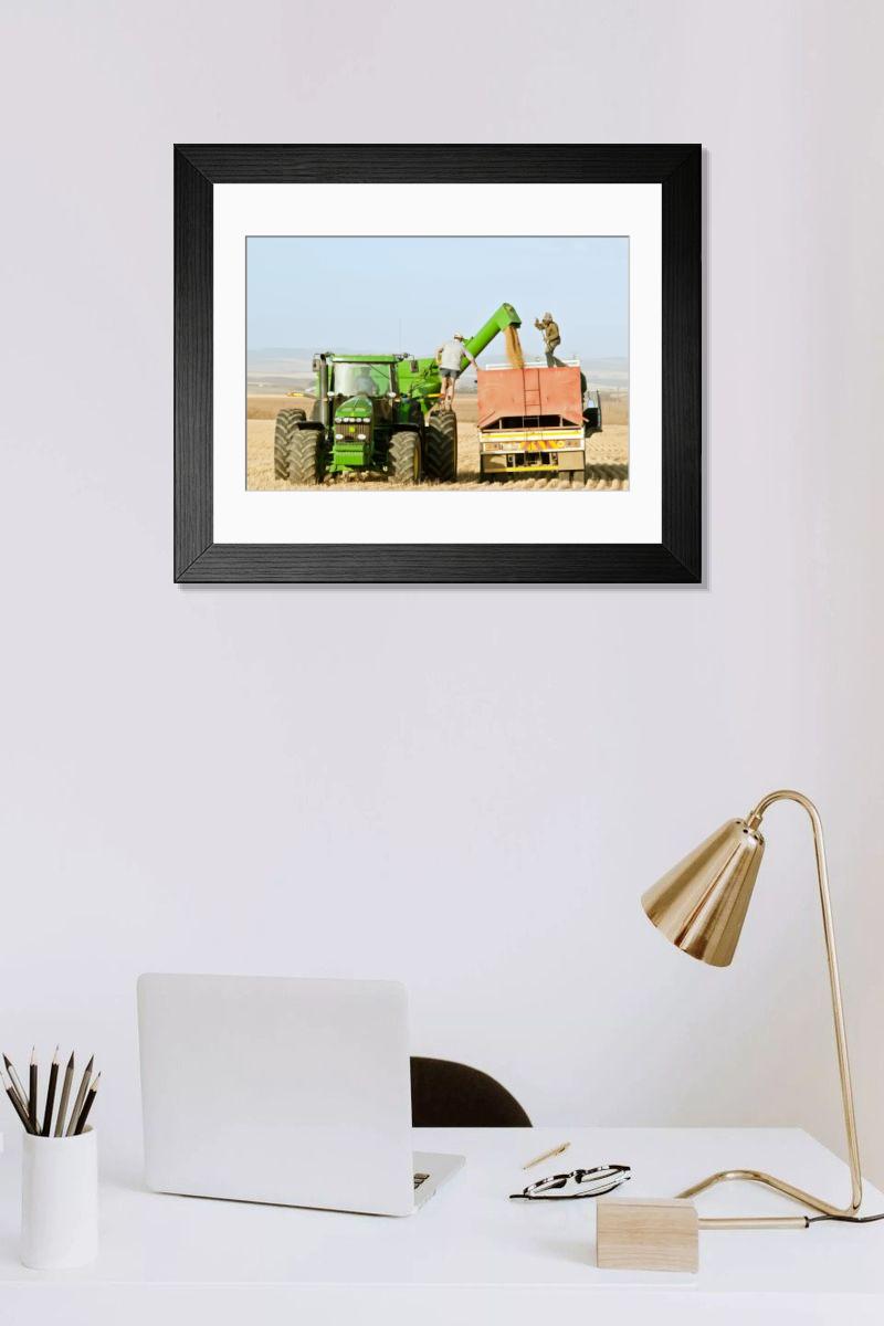 Shown hanging in a room: Modern 14"x12" (36x31cm)