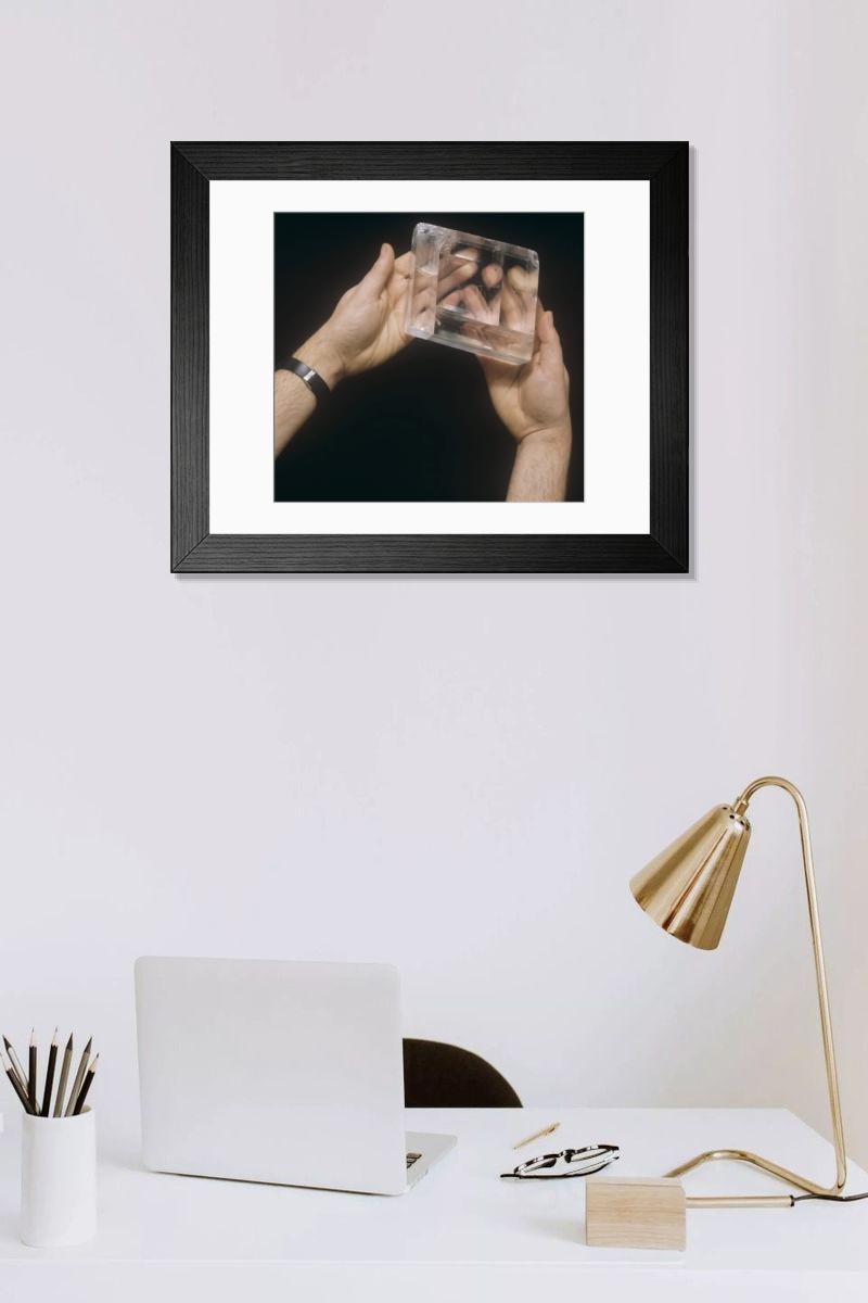 Shown hanging in a room: Modern 14"x12" (36x31cm)