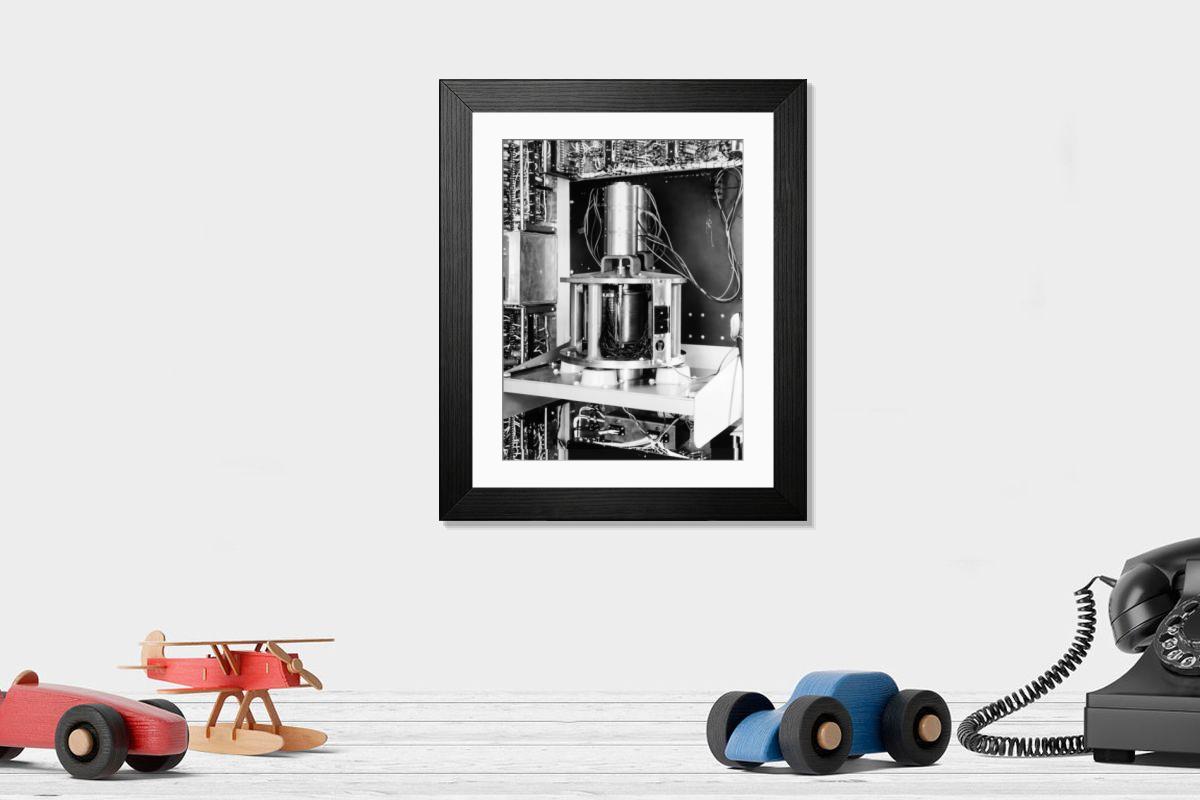Shown hanging in a room: Modern 14"x12" (36x31cm)