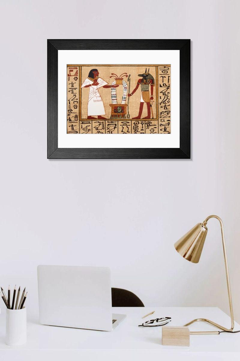 Shown hanging in a room: Modern 14"x12" (36x31cm)