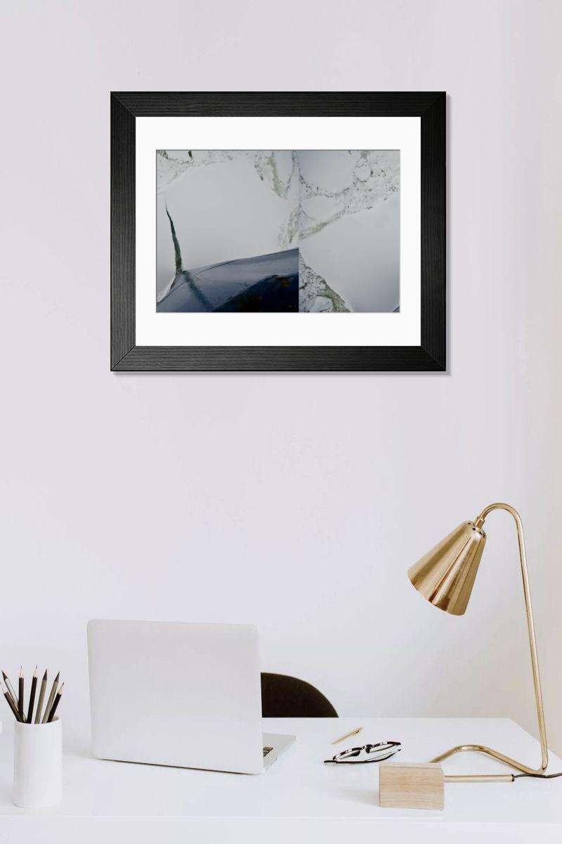 Shown hanging in a room: Modern 14"x12" (36x31cm)