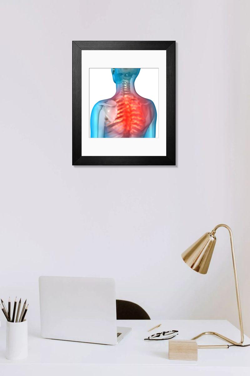 Shown hanging in a room: Modern 14"x12" (36x31cm)