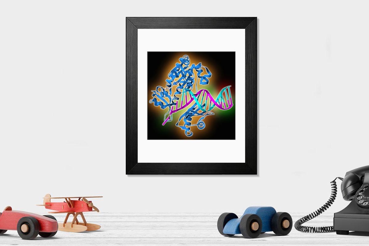 Shown hanging in a room: Modern 14"x12" (36x31cm)
