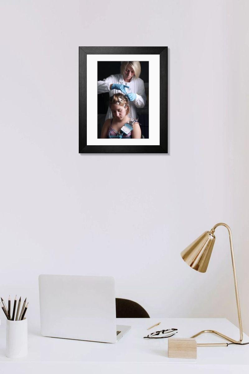 Shown hanging in a room: Modern 14"x12" (36x31cm)