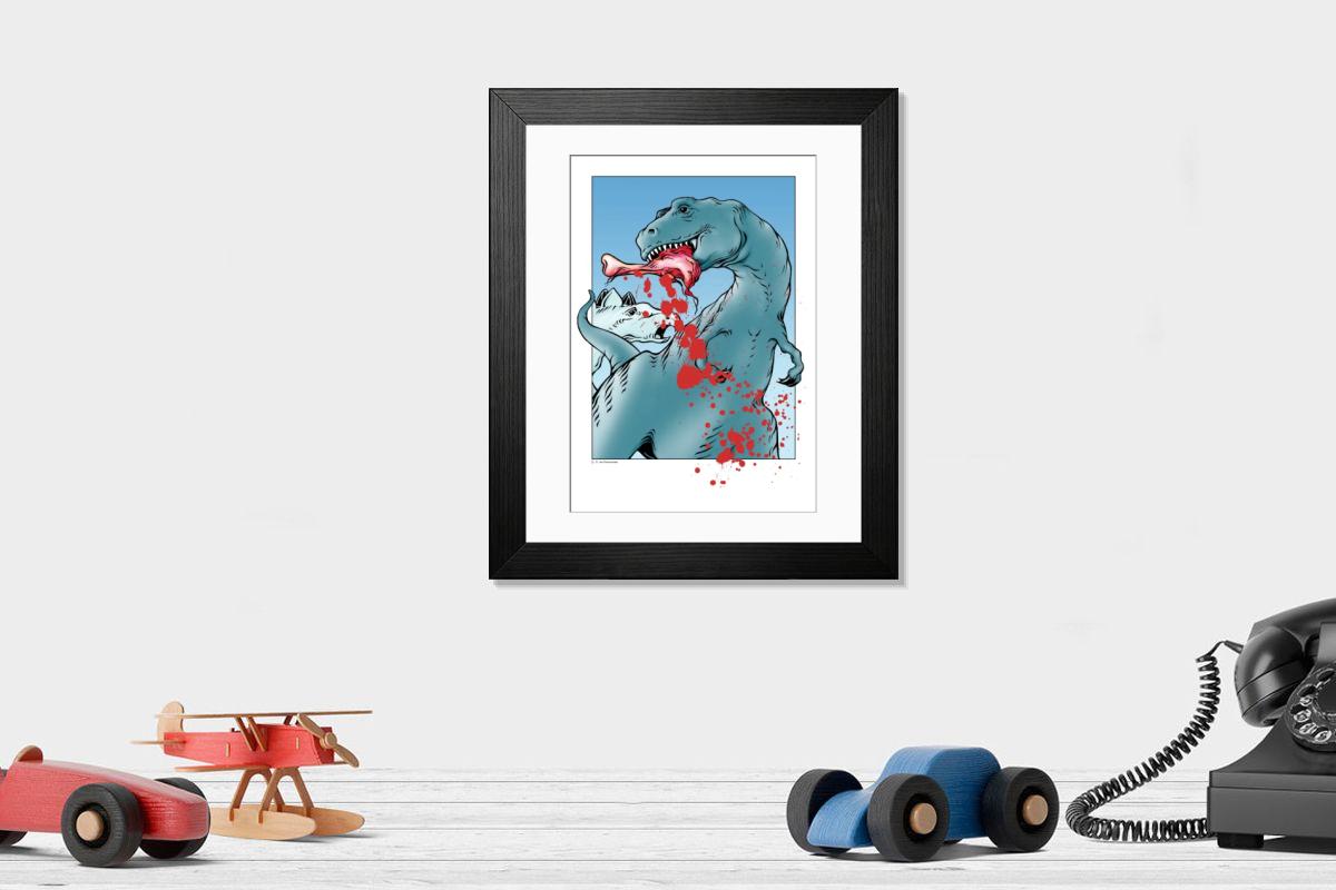 Shown hanging in a room: Modern 14"x12" (36x31cm)