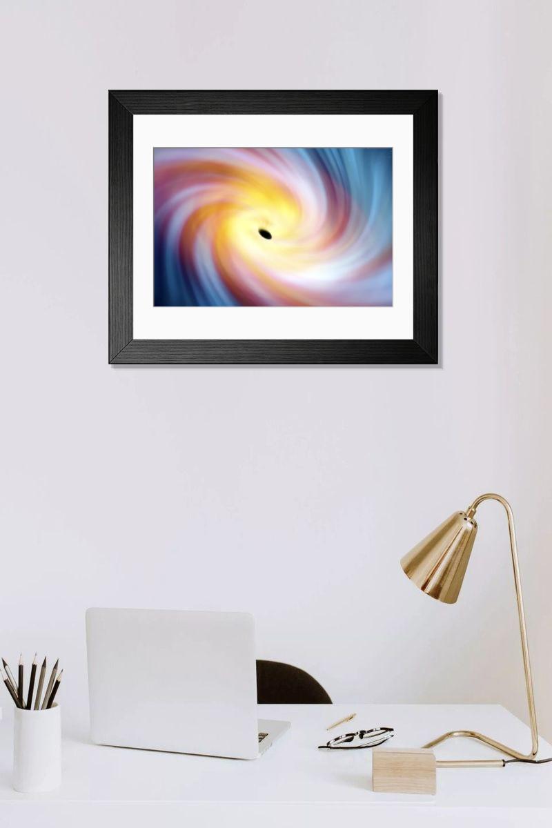 Shown hanging in a room: Modern 14"x12" (36x31cm)