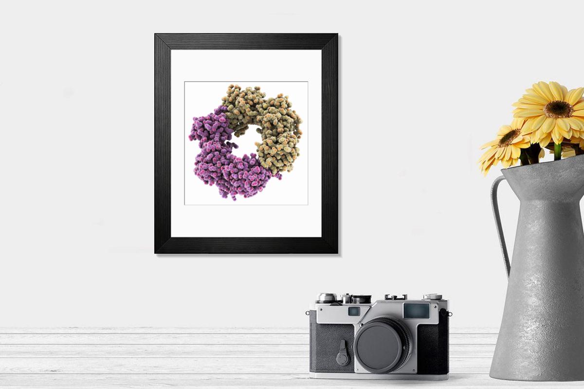 Shown hanging in a room: Modern 14"x12" (36x31cm)