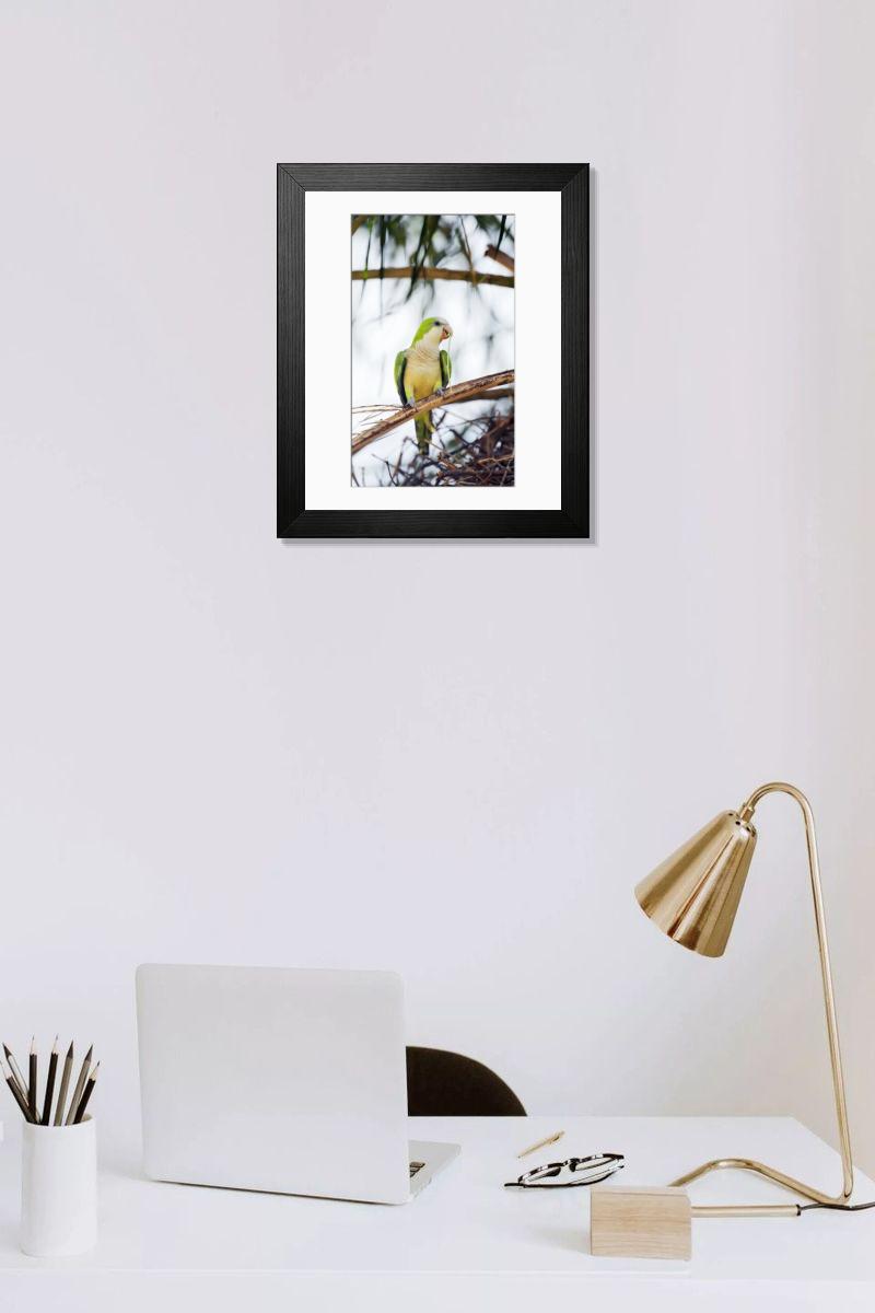 Shown hanging in a room: Modern 14"x12" (36x31cm)