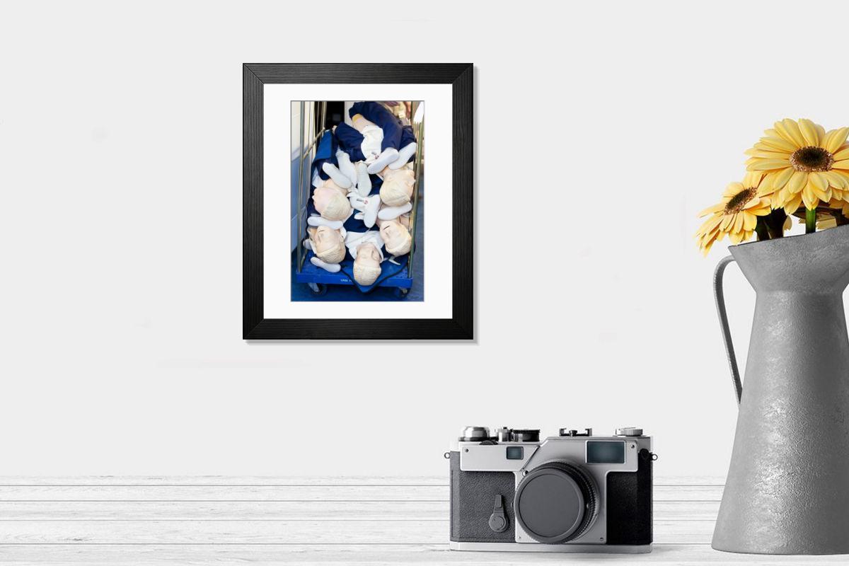 Shown hanging in a room: Modern 14"x12" (36x31cm)