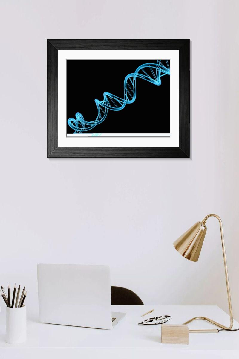 Shown hanging in a room: Modern 14"x12" (36x31cm)
