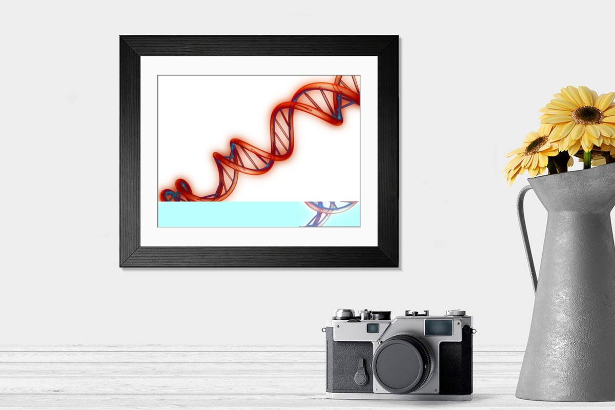 Shown hanging in a room: Modern 14"x12" (36x31cm)
