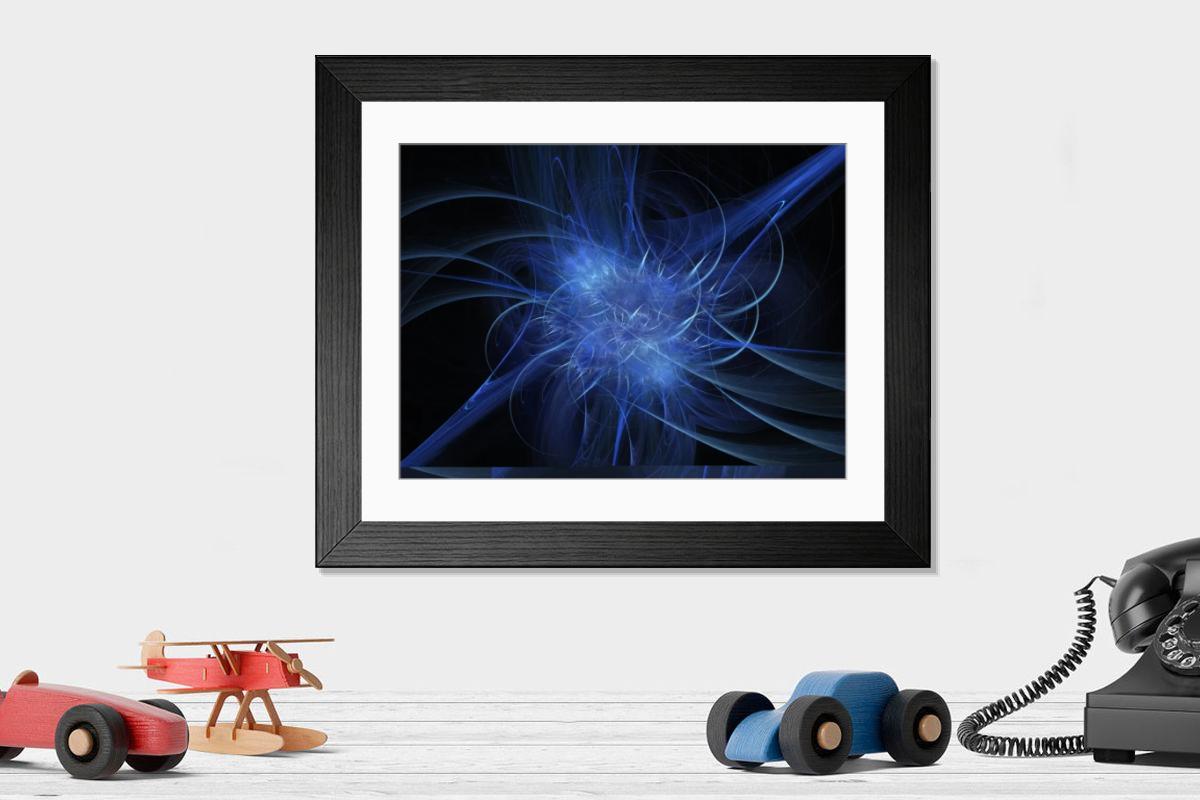 Shown hanging in a room: Modern 14"x12" (36x31cm)