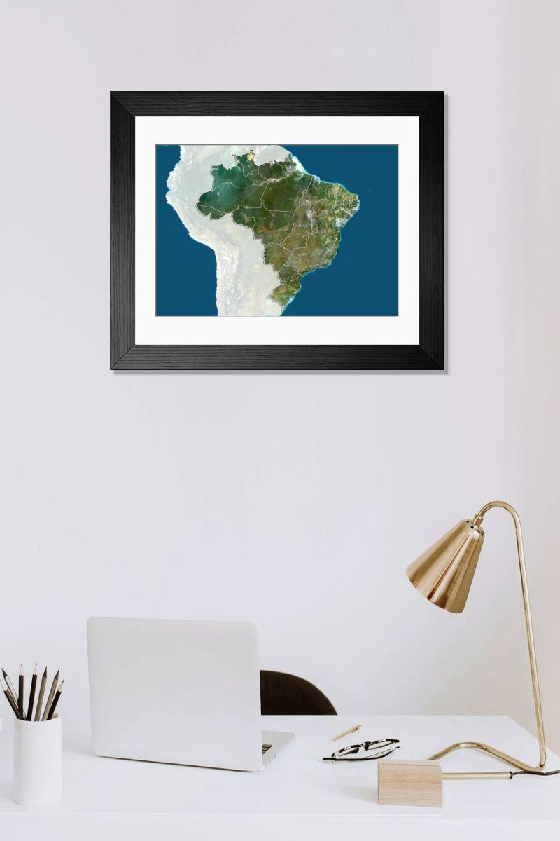 Shown hanging in a room: Modern 14"x12" (36x31cm)