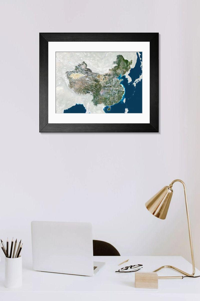 Shown hanging in a room: Modern 14"x12" (36x31cm)