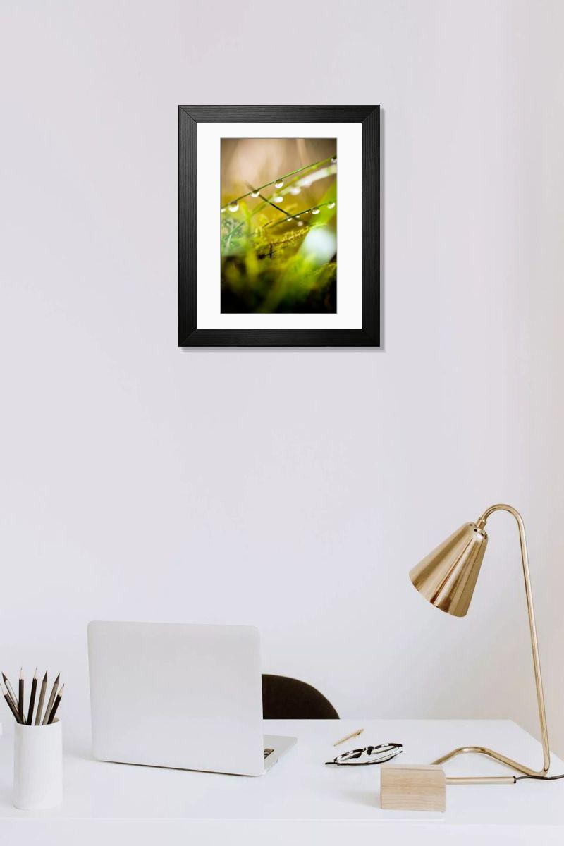 Shown hanging in a room: Modern 14"x12" (36x31cm)