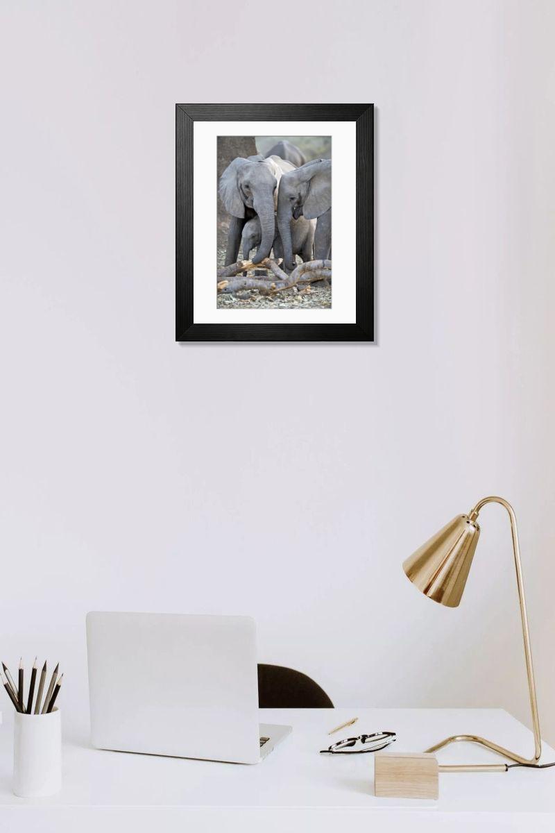 Shown hanging in a room: Modern 14"x12" (36x31cm)