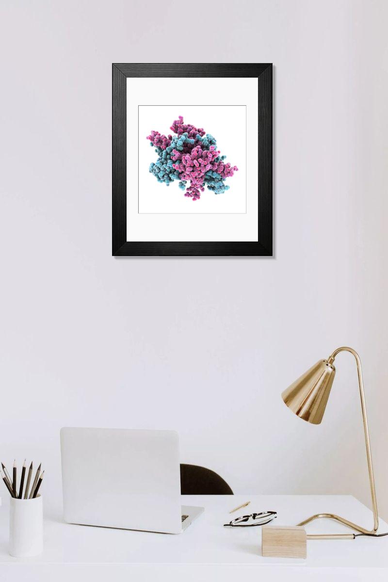 Shown hanging in a room: Modern 14"x12" (36x31cm)
