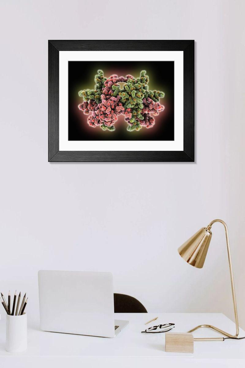 Shown hanging in a room: Modern 14"x12" (36x31cm)
