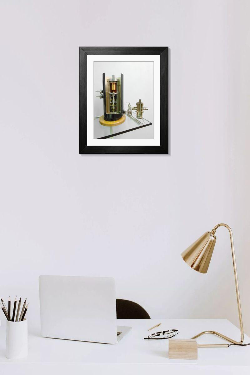 Shown hanging in a room: Modern 14"x12" (36x31cm)