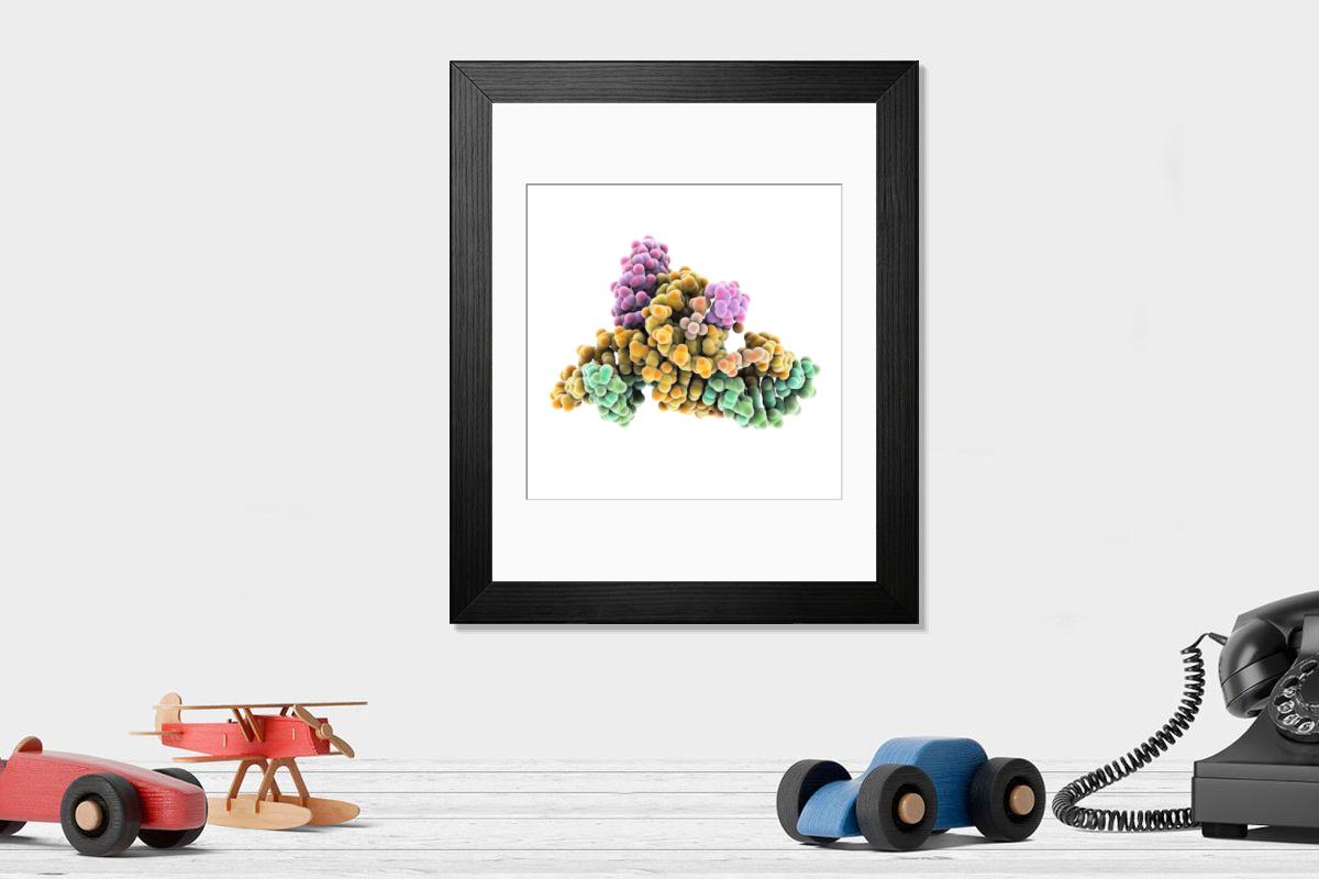 Shown hanging in a room: Modern 14"x12" (36x31cm)