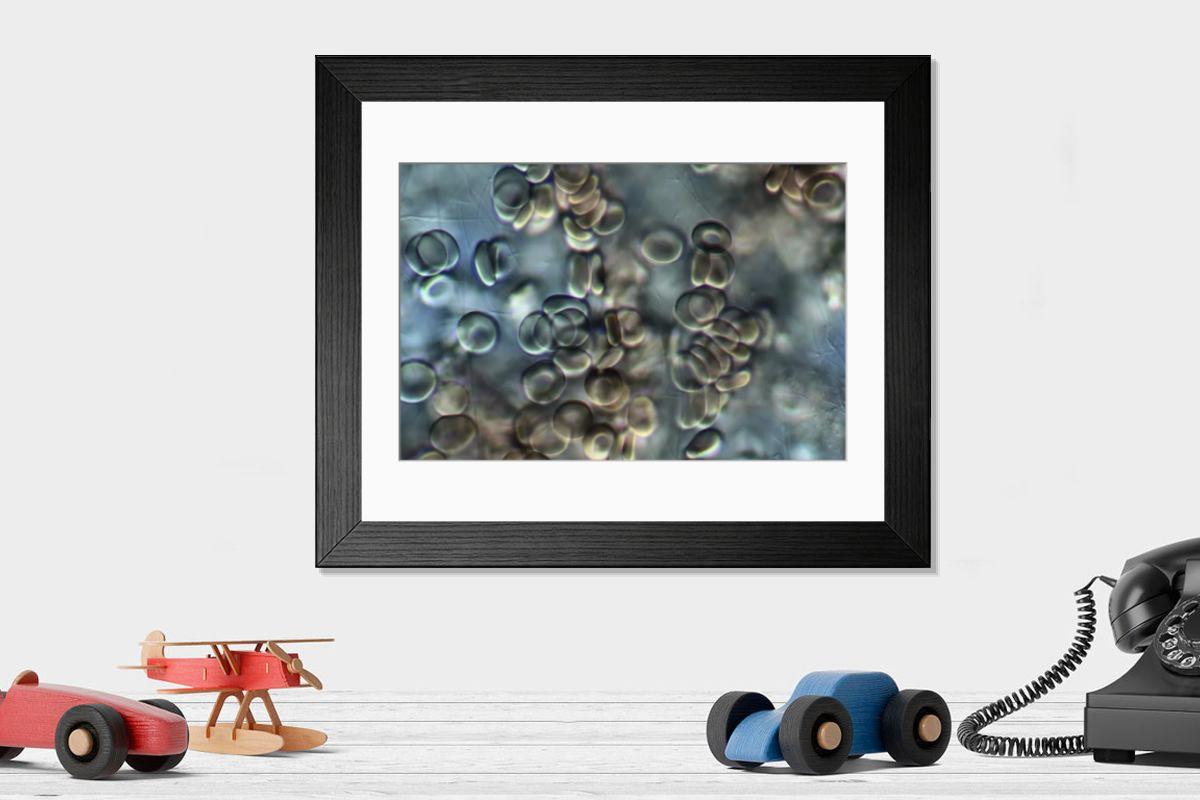 Shown hanging in a room: Modern 14"x12" (36x31cm)