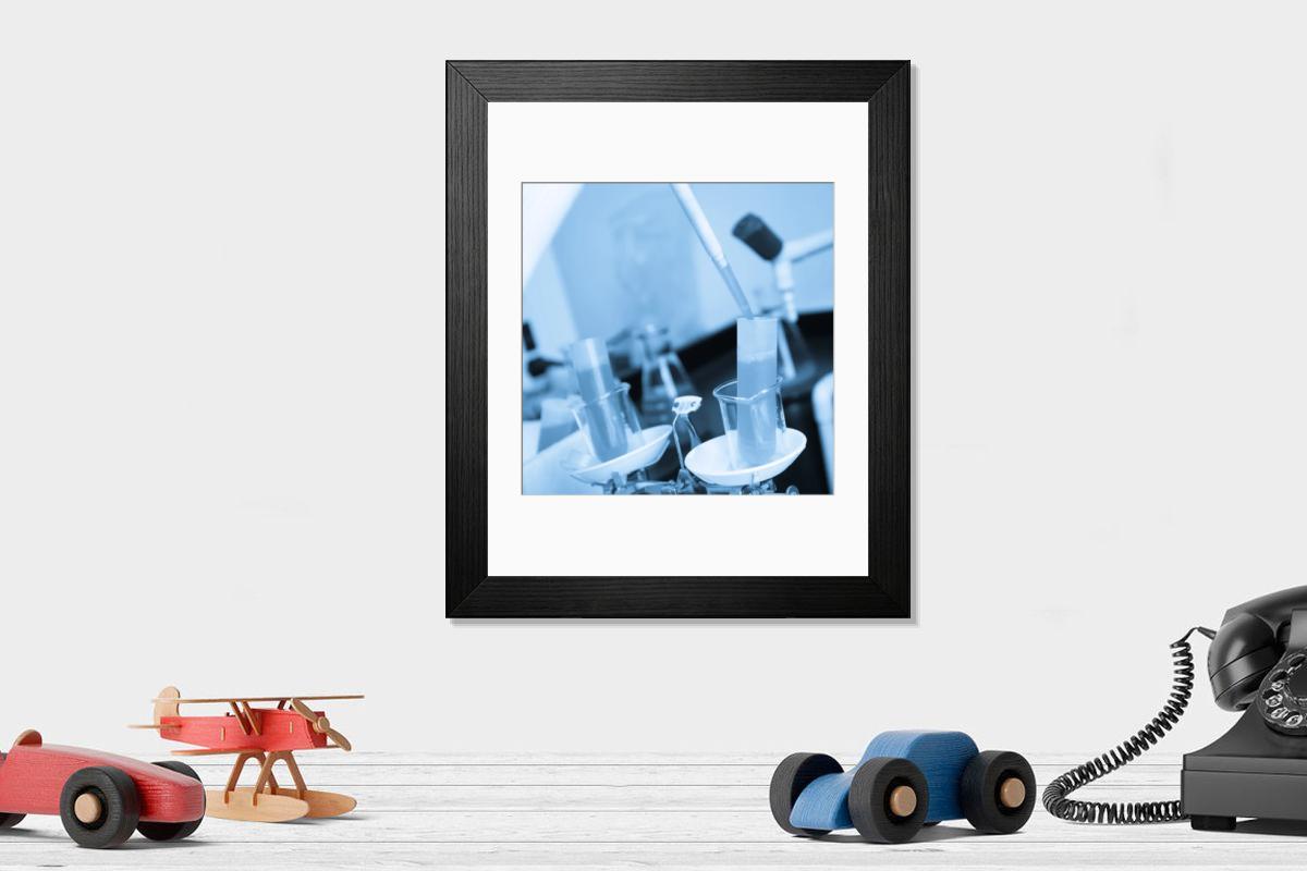 Shown hanging in a room: Modern 14"x12" (36x31cm)