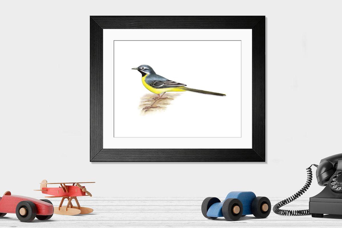 Shown hanging in a room: Modern 14"x12" (36x31cm)