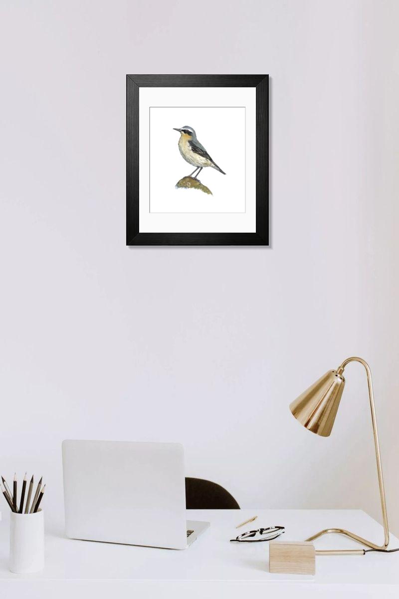 Shown hanging in a room: Modern 14"x12" (36x31cm)