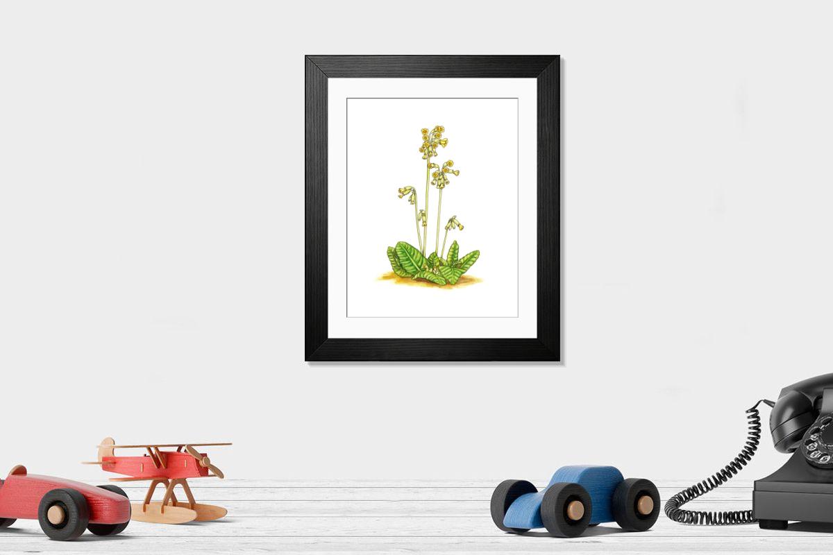Shown hanging in a room: Modern 14"x12" (36x31cm)
