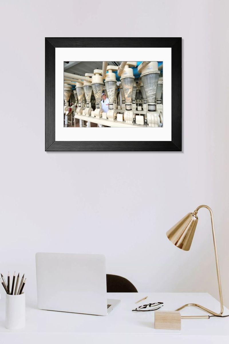 Shown hanging in a room: Modern 14"x12" (36x31cm)
