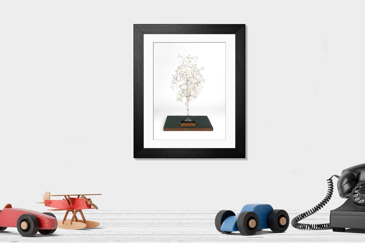Shown hanging in a room: Modern 14"x12" (36x31cm)