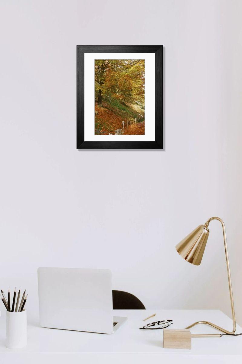 Shown hanging in a room: Modern 14"x12" (36x31cm)
